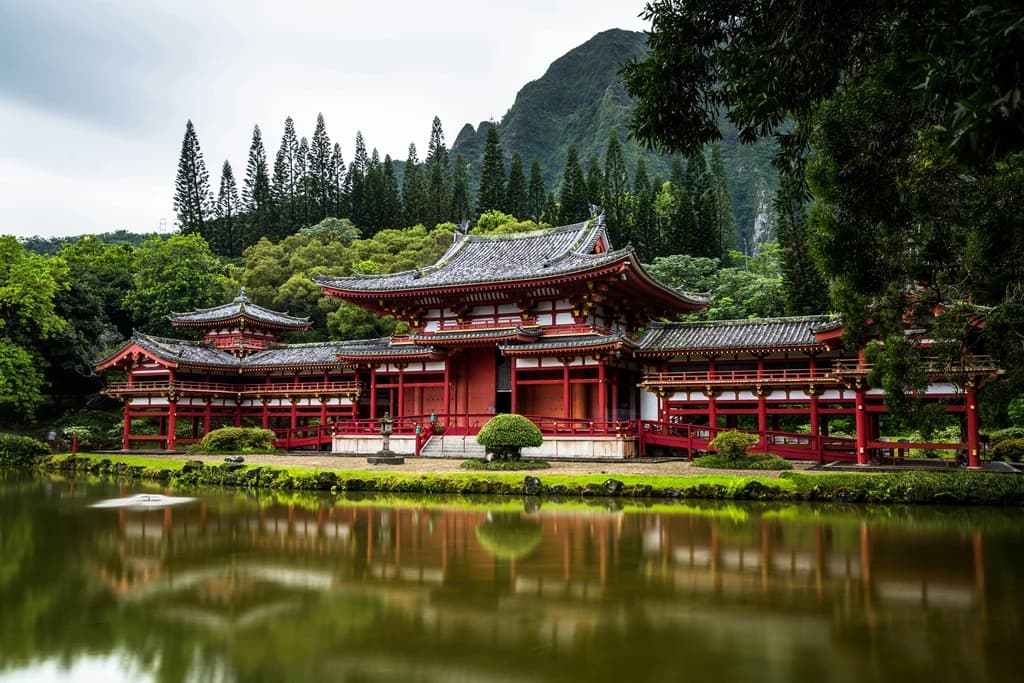 a traditional asian building