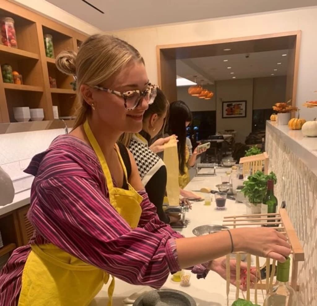 a close up of freshly made pasta